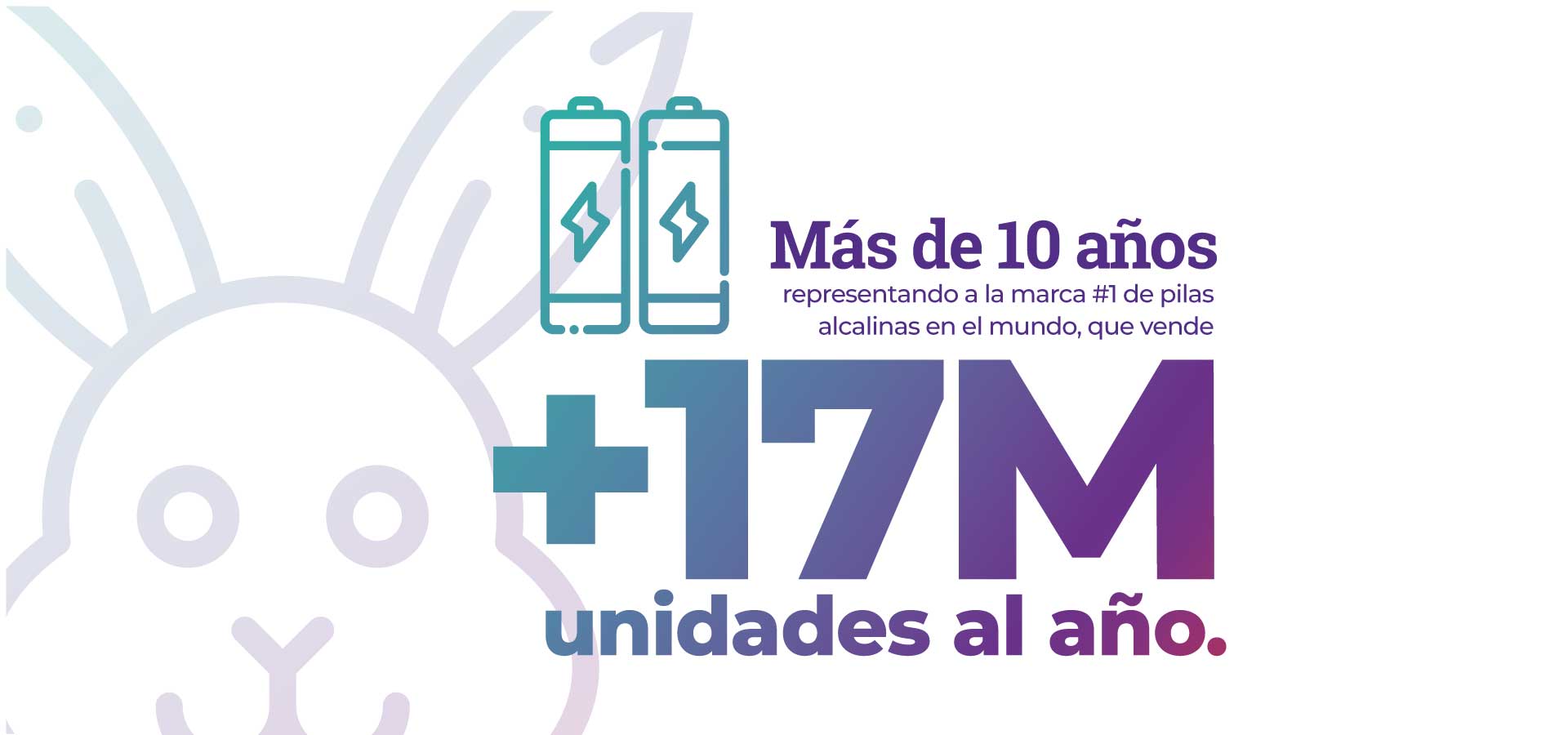 Más de 10 años representando a la marca #1 de pilas