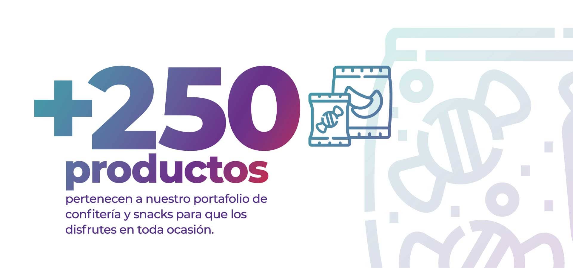 +250 productos pertenecen a nuestro portafolio